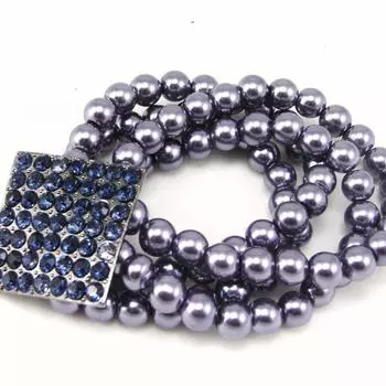 Les Trsors De Lily [F5337] - Браслет Sissi Blue Grey - 4 ряда