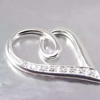 Les Trsors De Lily [F6140] - Белый серебряный кулон «Кристалл любви»