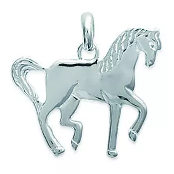 Les Trsors De Lily [F6748] - Серебряный серебряный кулон Лошадь - 17x22 мм