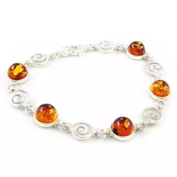 Les Trsors De Lily [F9765] - Серебряный браслет «Inspiration» из янтаря