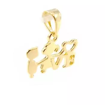 Les Trsors De Lily [G1689] - Позолоченный кулон Поцелуй