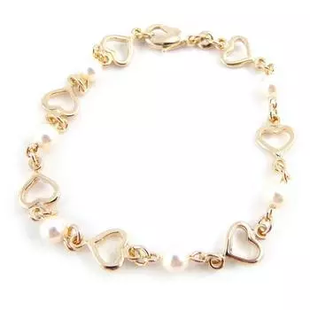Les Trsors De Lily [G1720] - Позолоченный браслет Allgresse Perle любовь