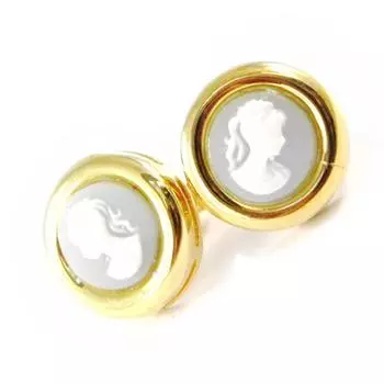 Les Trsors De Lily [G2004] - Синие позолоченные серьги Camee