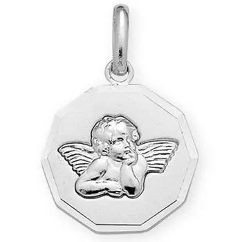 Les Trsors De Lily [G2398] - Серебряный серебряный кулон Маленький ангел (родий) - 15мм