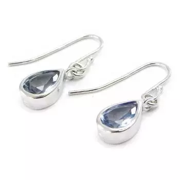 Les Trsors De Lily [G2829] - Серебряные серьги с голубым топазом Linda