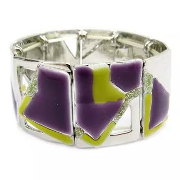 Les Trsors De Lily [G6158] - Фиолетовый дизайнерский браслет Anamaya