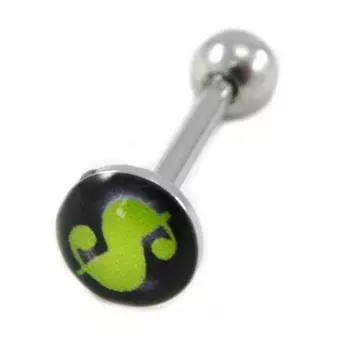 Les Trsors De Lily [G6991] - Пирсинг языка Доллар зеленый черный