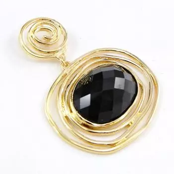 Les Trsors De Lily [G7622] - Черная позолоченная подвеска Chlo