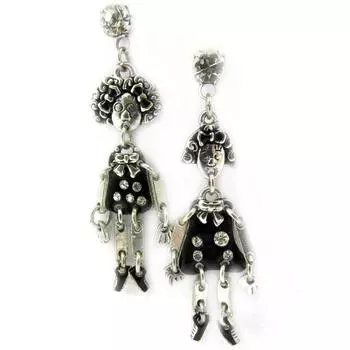 Les Trsors De Lily [G7759] - Дизайнерские серьги Capucines черные