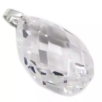 Les Trsors De Lily [G8844] - Серебряный кулон «Линда» серебристо-белый (родиевое покрытие) - 20x30 мм