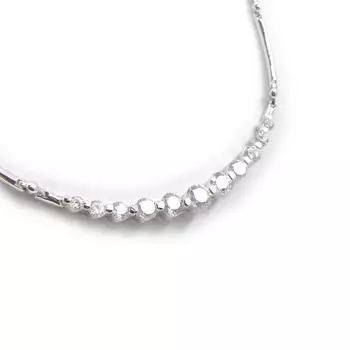 Les Trsors De Lily [G9063] - белое серебряное колье Goddess