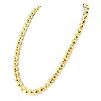 Les Trsors De Lily [H0390] - Позолоченное колье Billes 50 см 10 мм