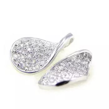 Les Trsors De Lily [H0470] — Белые серебряные серьги «Богиня»