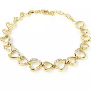 Les Trsors De Lily [H0502] - Позолоченный браслет Love