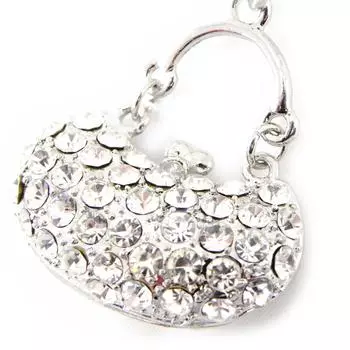 Les Trsors De Lily [H0583] - Белое дизайнерское колье «Кристалл»