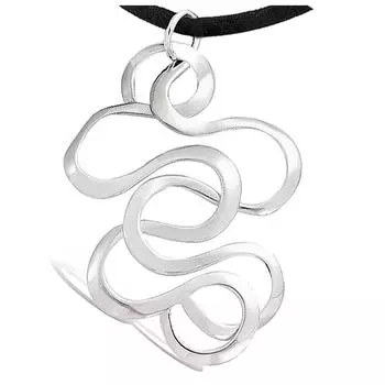 Les Trsors De Lily [H2647] - Серебряный кулон «Chorographie», серебро (родиевое покрытие) - 5x3 см