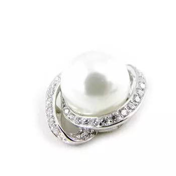 Les Trsors De Lily [H3432] - Белый серебряный кулон Сисси