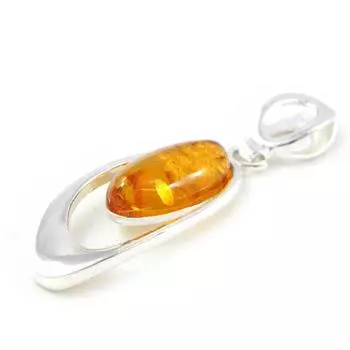 Les Trsors De Lily [H5014] - Серебряный кулон с янтарем «Вдохновение»