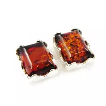 Les Trsors De Lily [H5410] - Серебряные серьги Inspiration из янтаря