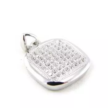 Les Trsors De Lily [H5532] - Серебряный кулон «Богиня» Серебристо-белый (родиевое покрытие) - 15x15 мм