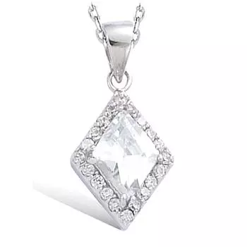 Les Trsors De Lily [H5551] - Серебряный кулон «Богиня» Серебристо-белый (родиевое покрытие) - 13x18 мм