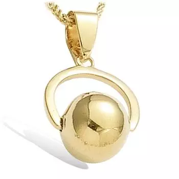 Les Trsors De Lily [H5555] - Позолоченный кулон Бусы Золотой - 18x14 мм