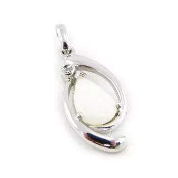 Les Trsors De Lily [H5589] - Серебряный кулон Opal Goddess Серебристо-белый (родированное покрытие) - 20x10 мм