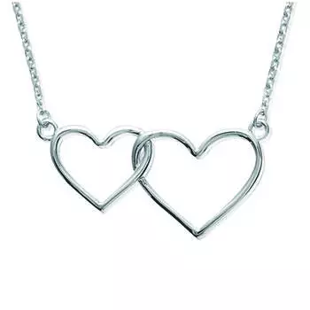 Les Trsors De Lily [H6229] - Серебряное колье «Love», серебро (родиевое покрытие) - 30x15 мм