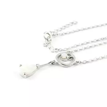 Les Trsors De Lily [H7470] - Серебряное колье Goddess Opal Серебристо-белый (родированное покрытие) - 27x5 мм