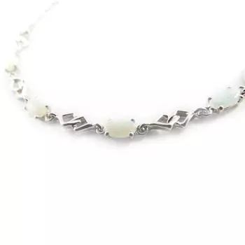 Les Trsors De Lily [H7474] - Серебряный браслет Goddess Opal Белое серебро (родированное покрытие) - 3 мм