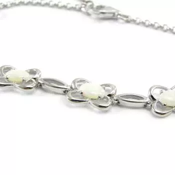 Les Trsors De Lily [I2629] - Серебряный браслет Goddess Opal Белое серебро (родированное покрытие) - 10 мм