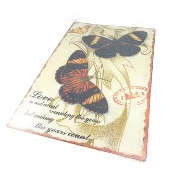 Les Trsors De Lily [I3420] - Настенный декор Wall Butterflies коричнево-бежевый (металл)