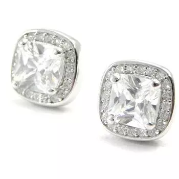 Les Trsors De Lily [I3749] - Белые серебряные серьги «Богиня»