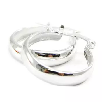 Les Trsors De Lily [I3918] - Серебряные серьги-кольца «Chorographie», 2 см