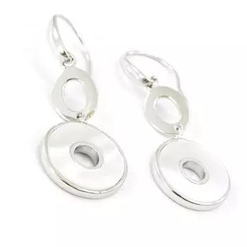 Les Trsors De Lily [I3984] - Серебряные серьги Мудрость с перламутром