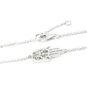 Les Trsors De Lily [I4009] - Серебряный браслет Фатма серебро (родиевое покрытие) - 17x11 мм