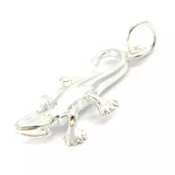 Les Trsors De Lily [I4034] - Серебряный кулон Саламандра посеребрение (родий) - 20x10 мм.