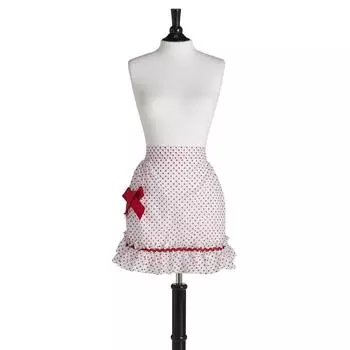 Les Trsors De Lily [I4693] - Атласный дизайнерский фартук Хозяйка горох.