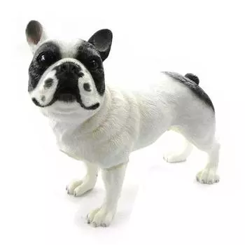 Les Trsors De Lily [I4984] - Черно-белая статуэтка Бульдог .