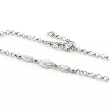 Les Trsors De Lily [I8919] - Серебряный браслет Goddess Opal Белое серебро (родированное покрытие) - 25x4 мм