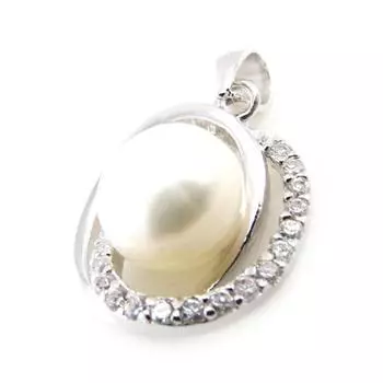 Les Trsors De Lily [J0144] - Белый серебряный кулон Sissi