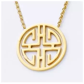 Les Trsors De Lily [J0154] - Позолоченное ожерелье «Фэншуй» - 20 мм