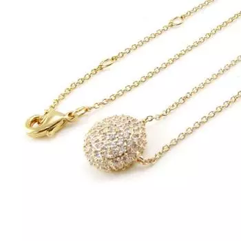 Les Trsors De Lily [J0155] - Позолоченное колье Sissi из белого золота - 10 мм