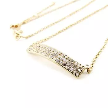 Les Trsors De Lily [J0160] - Белое позолоченное колье Sissi