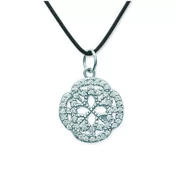 Les Trsors De Lily [J0872] - Серебристо-белое серебряное колье «Богиня» - 14 мм