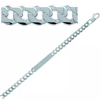 Les Trsors De Lily [J0996] - Серебряный браслет Identity - 21 см 7 мм