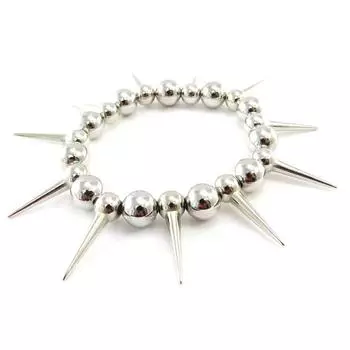 Les Trsors De Lily [J1719] — готический браслет «Хореография» с серебряными наконечниками