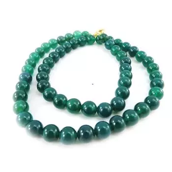 Les Trsors De Lily [J3538] - Дизайнерское колье Mineralia зелёное 8 мм.