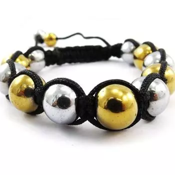 Les Trsors De Lily [J4077] - Этнический браслет Шамбала золото серебро