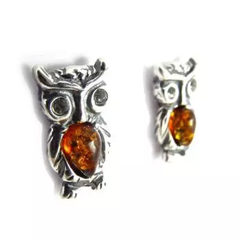 Les Trsors De Lily [J5627] - Серебряные серьги Amber Owl